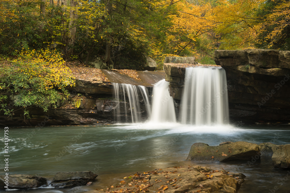 Waterfall on Deckers Creek near Masontown WV Waterfall on Deckers Creek near Masontown WV