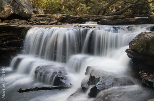 Fototapeta Naklejka Na Ścianę i Meble -  Waterfall on Deckers Creek near Masontown WV