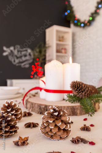 DIY Christmas table decoration