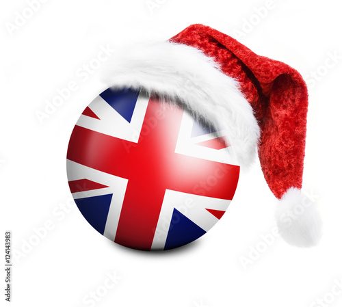 Britische Christbaumkugel mit Mütze