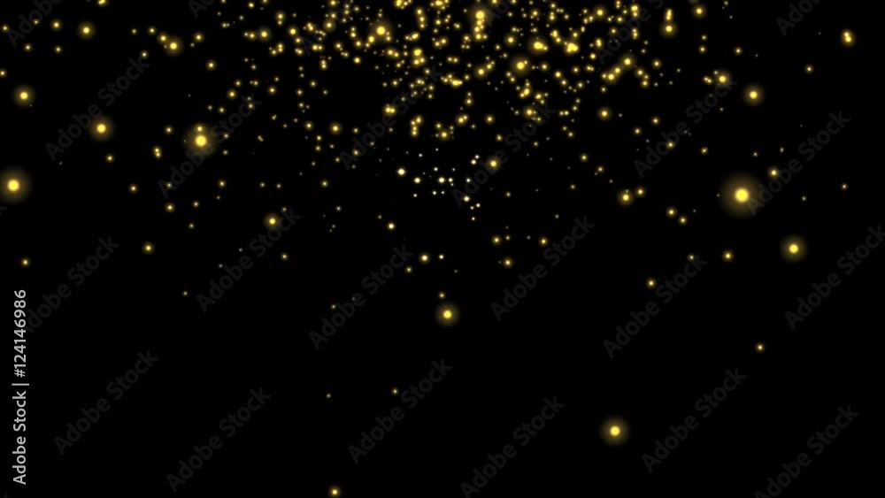 Glowing star particle in random direction 3D render abstract background animation motion graphic with copy space on black background Glowing star particle in random direction 3D render abstract background animation motion graphic with copy space on black background