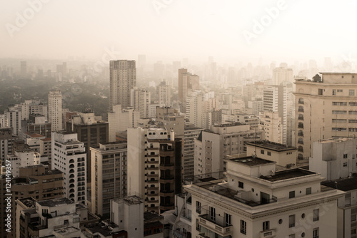 Sao Paulo City Skyline with Endless Buildings