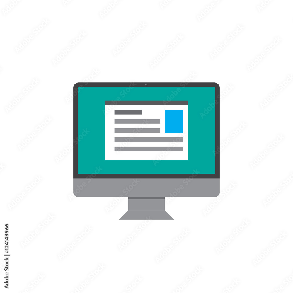Monitor icon vector, desktop computer solid logo illustration, colorful pictogram isolated on white Monitor icon vector, desktop computer solid logo illustration, colorful pictogram isolated on white