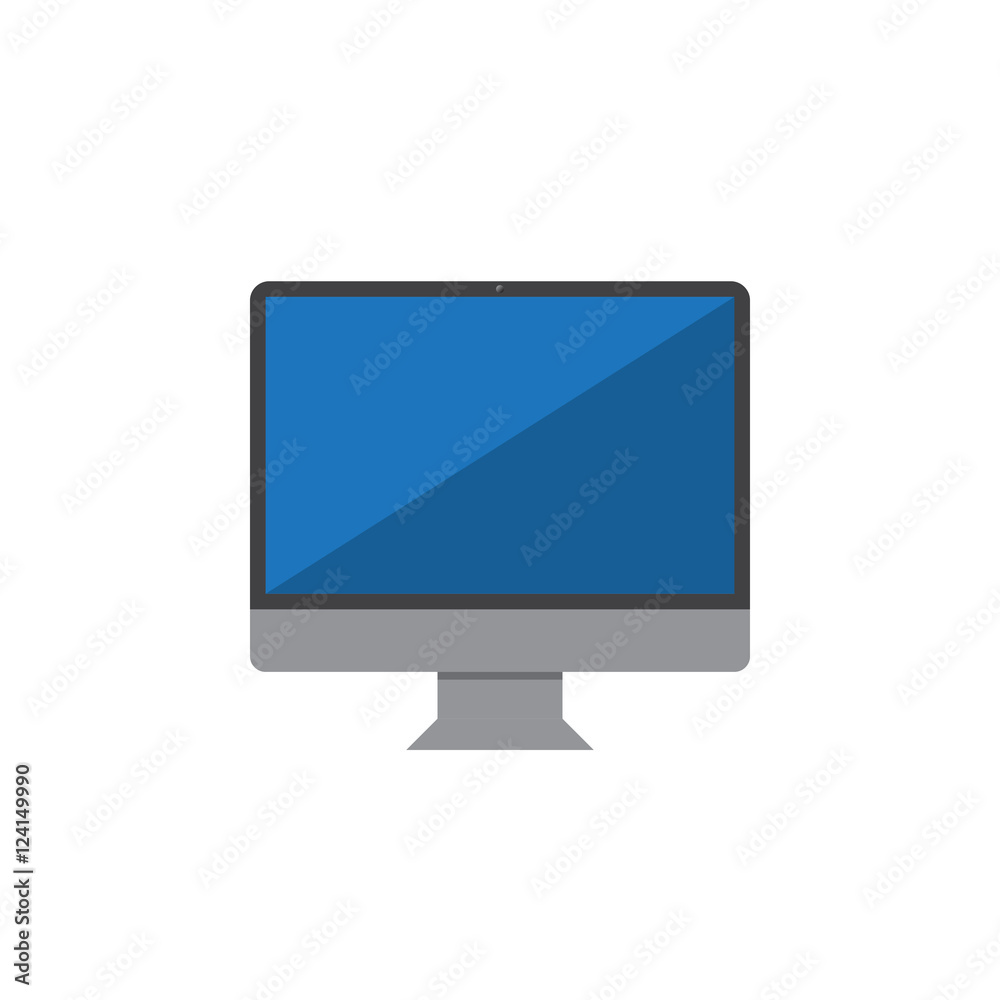 Monitor icon vector, desktop computer solid logo illustration, colorful pictogram isolated on white Monitor icon vector, desktop computer solid logo illustration, colorful pictogram isolated on white