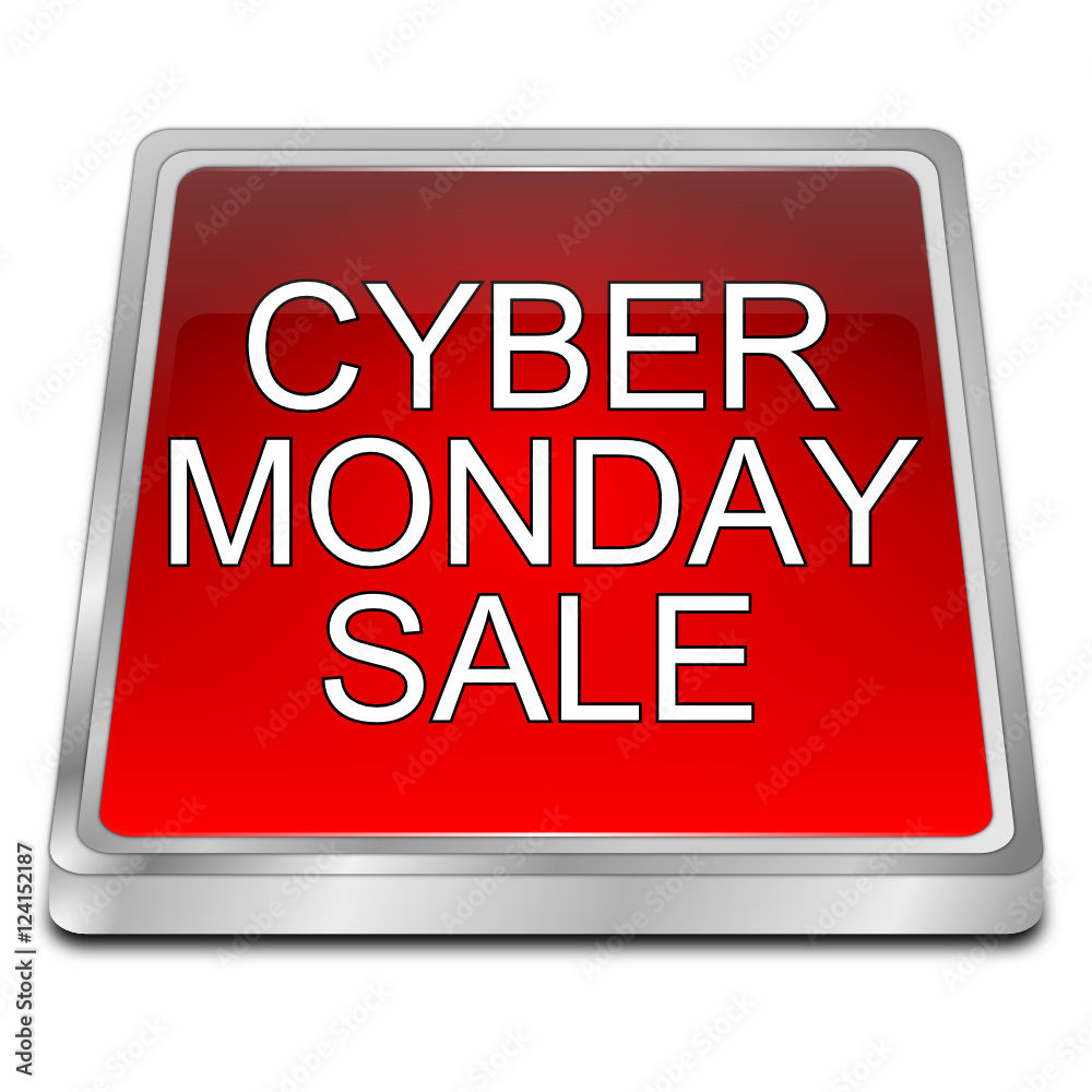 Cyber Monday Sale button - 3D illustration Cyber Monday Sale button - 3D illustration