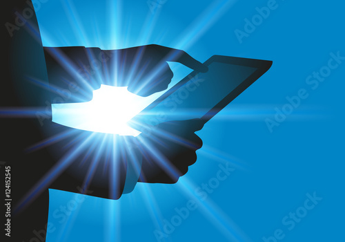 Tablette tactile - Main - e-commerce