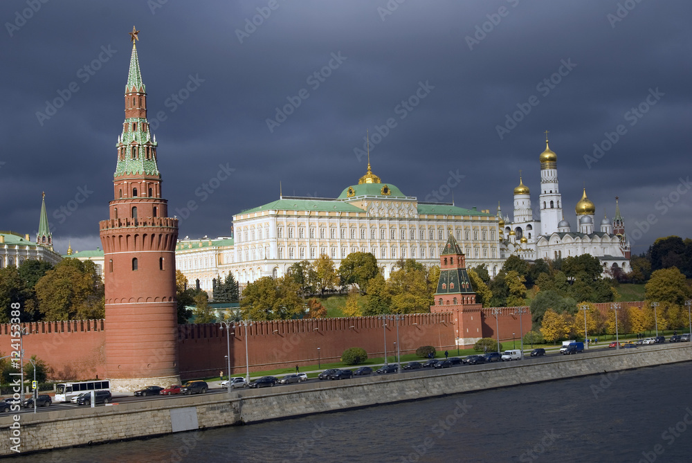 Moscow Kremlin. Color photo.