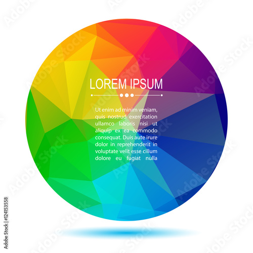 rainbow round frame