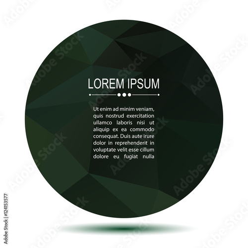dark round frame