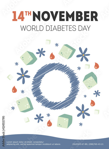 vector diabetes day illustration