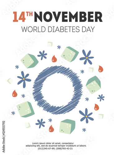vector diabetes day illustration