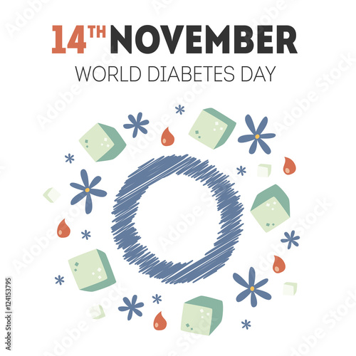 vector diabetes day illustration