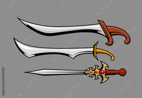 Antique Swords Vector