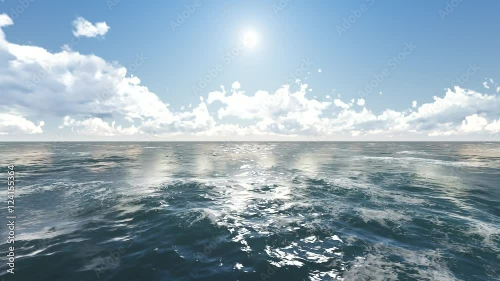 Flying over Ocean, Time Lapse Sunset and Clouds Flying over Ocean, Time Lapse Sunset and Clouds