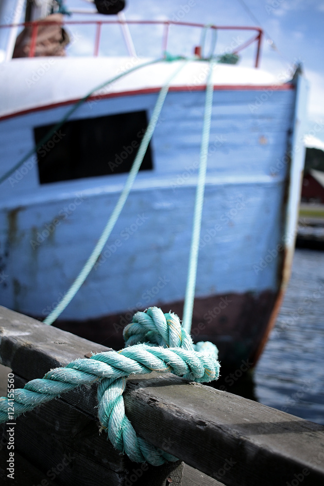 Obraz premium Blue Boat