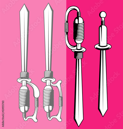 Retro Pirate Swords