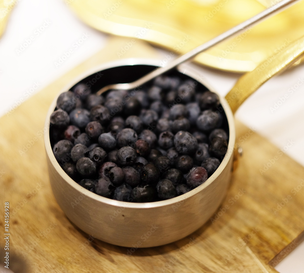 Bowl of bilberries or blueberries Bowl of bilberries or blueberries