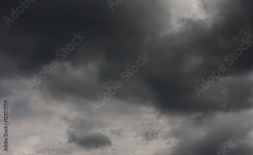 dark storm clouds before rain
