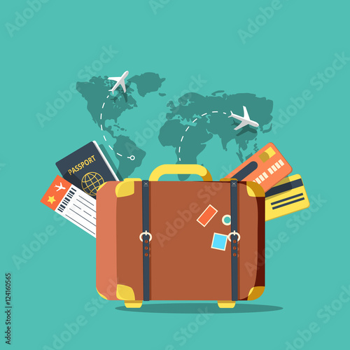 baggage ticket airplane credit card