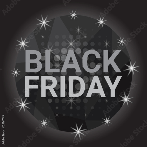 Black Friday Sale Holiday Shopping Banner Copy Space Vector Illustration
