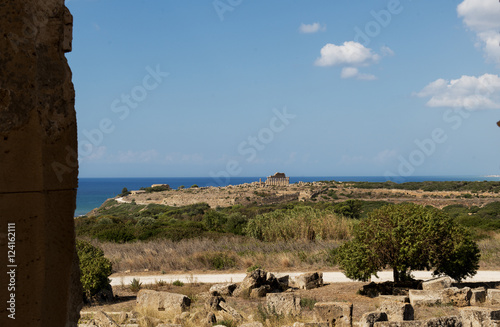 acropolis of Selinunte by the sea in Sicily Italy