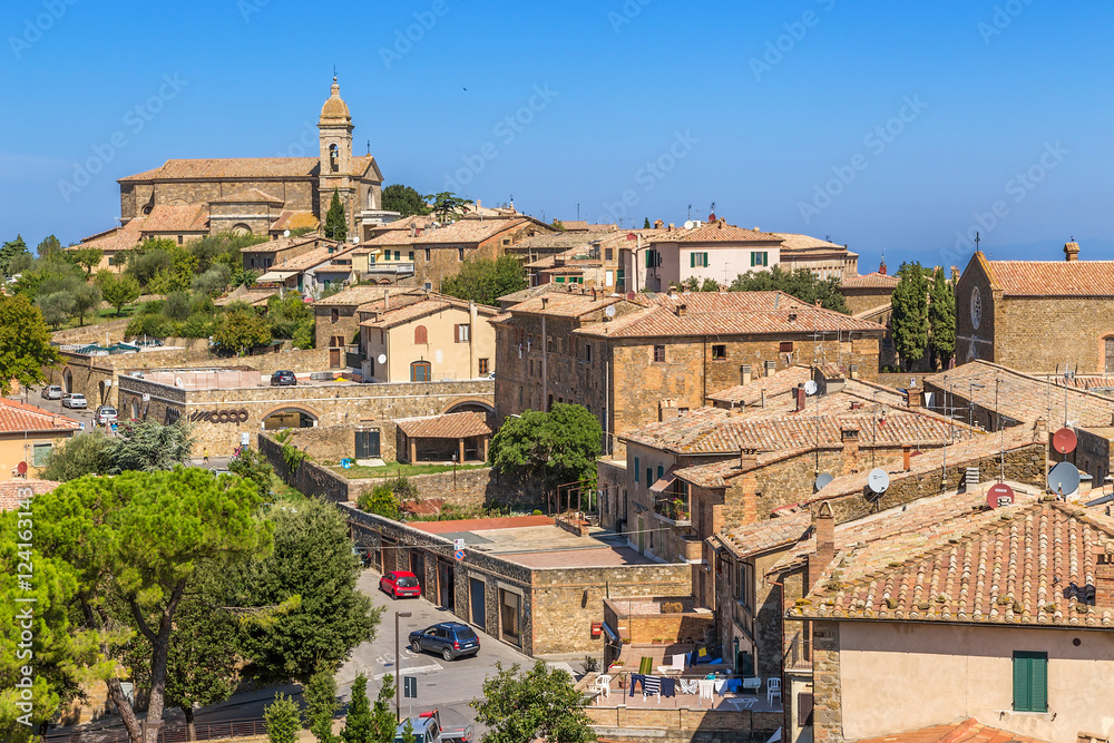 Montalcino, Italy. View of the city