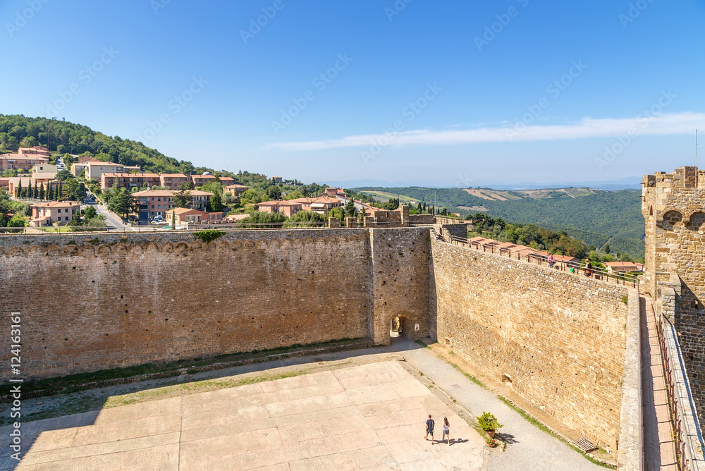 Montalcino, Italy. Medieval fortress, 1361