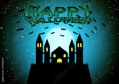 Happy halloween background vector illustration