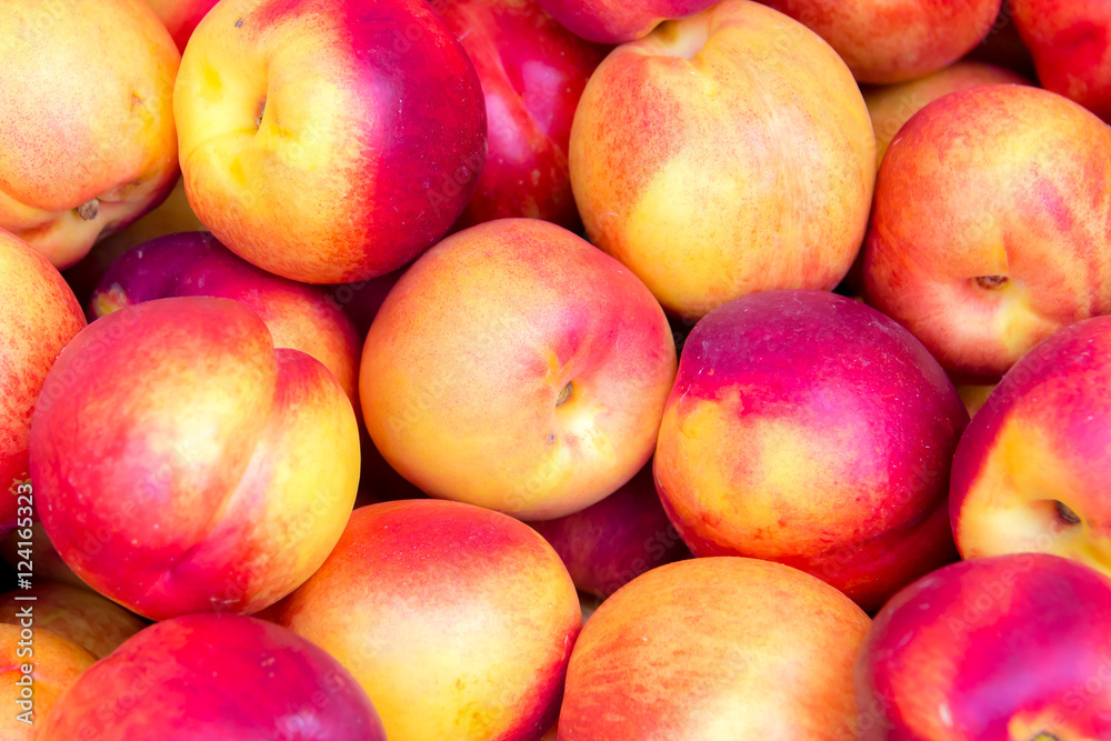 Heap Of fresh ripe Peaches Heap Of fresh ripe Peaches