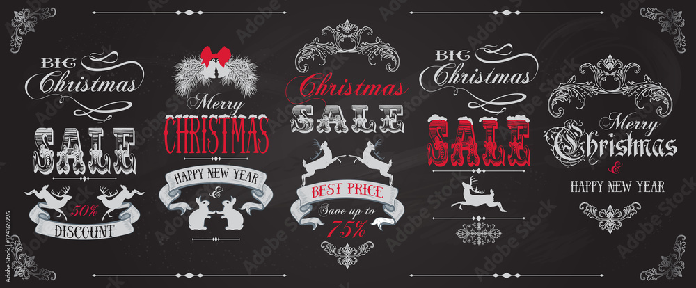 Christmas sale banners