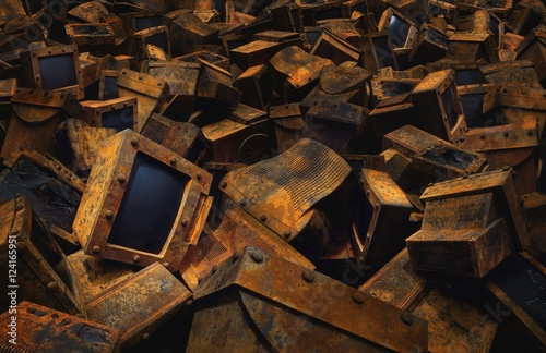 Pile Of Discarded Computers