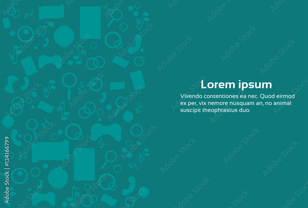 Modern Abstract Mobile Application Top Angle View Contour Line with Copy Space over Green Background Vector Illustration Modern Abstract Mobile Application Top Angle View Contour Line with Copy Space over Green Background Vector Illustration