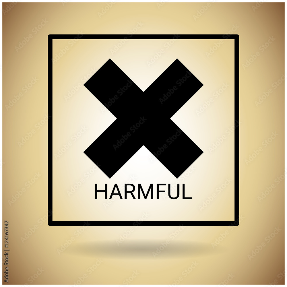 Obraz premium Package Icon Protection Fragile Sign Flat Vector Illustration