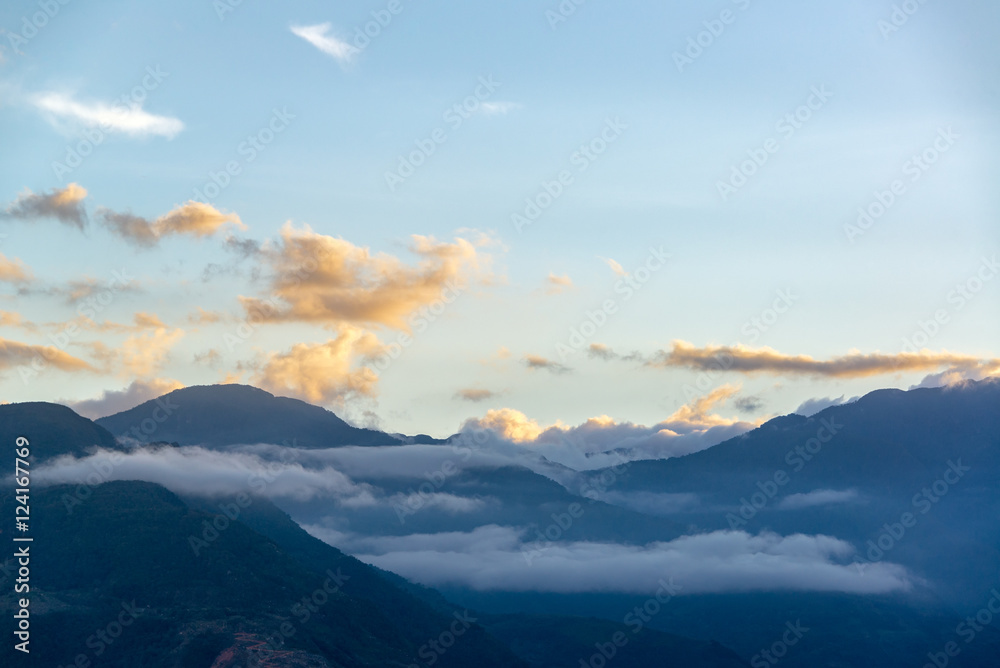 Fototapeta premium Hills at Sunset