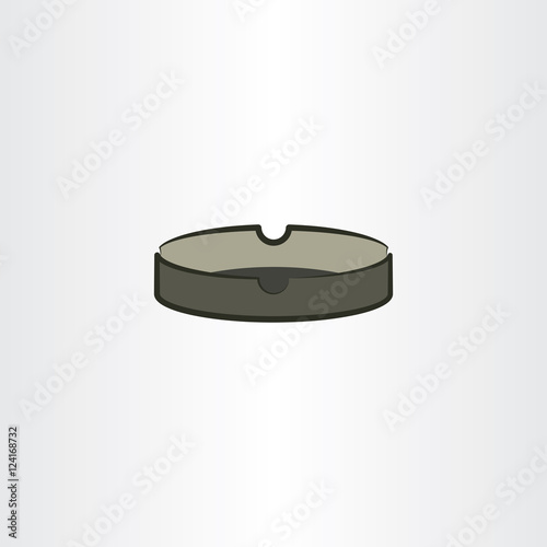 ashtray vector icon clip art