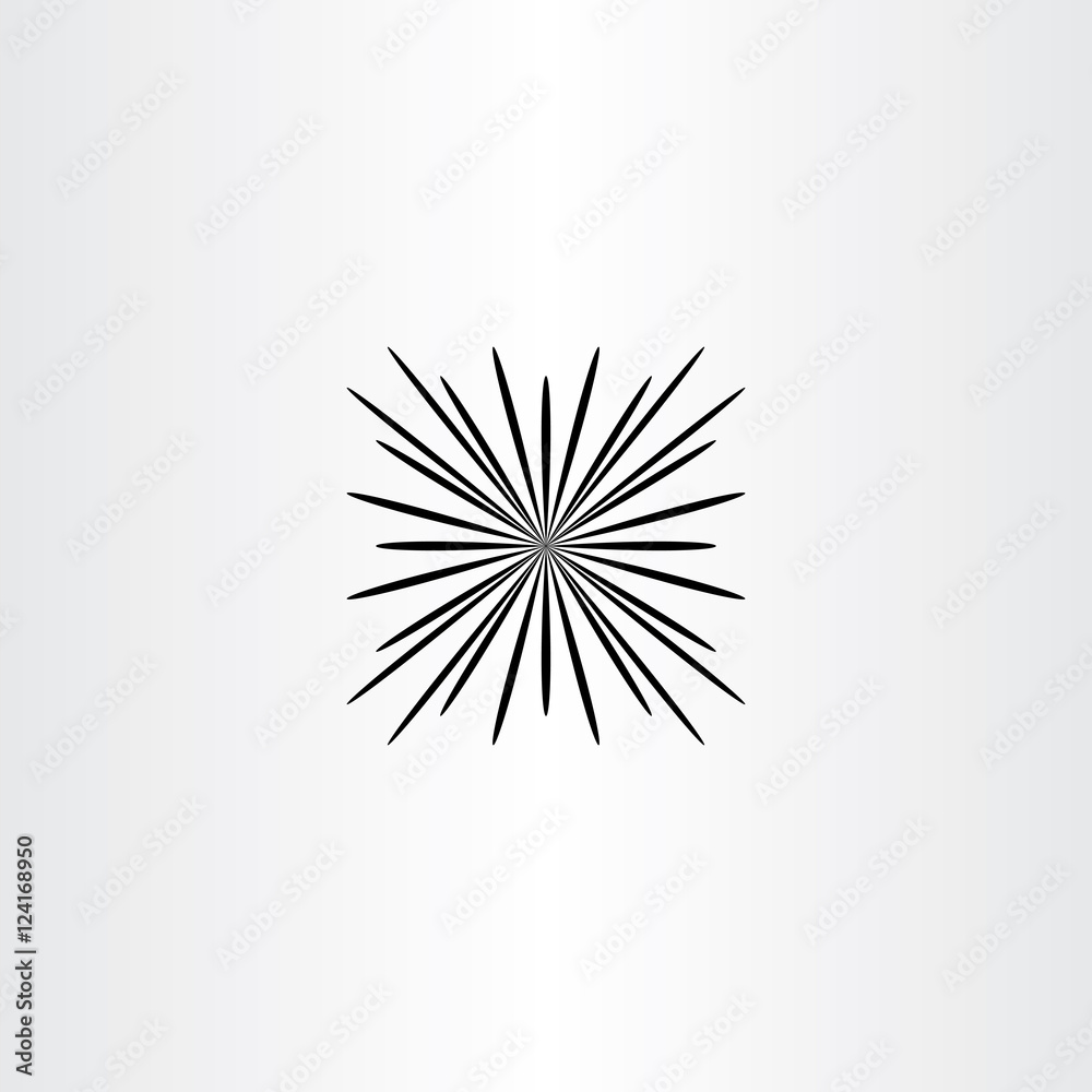 Fototapeta premium explosion fireworks icon vector design element