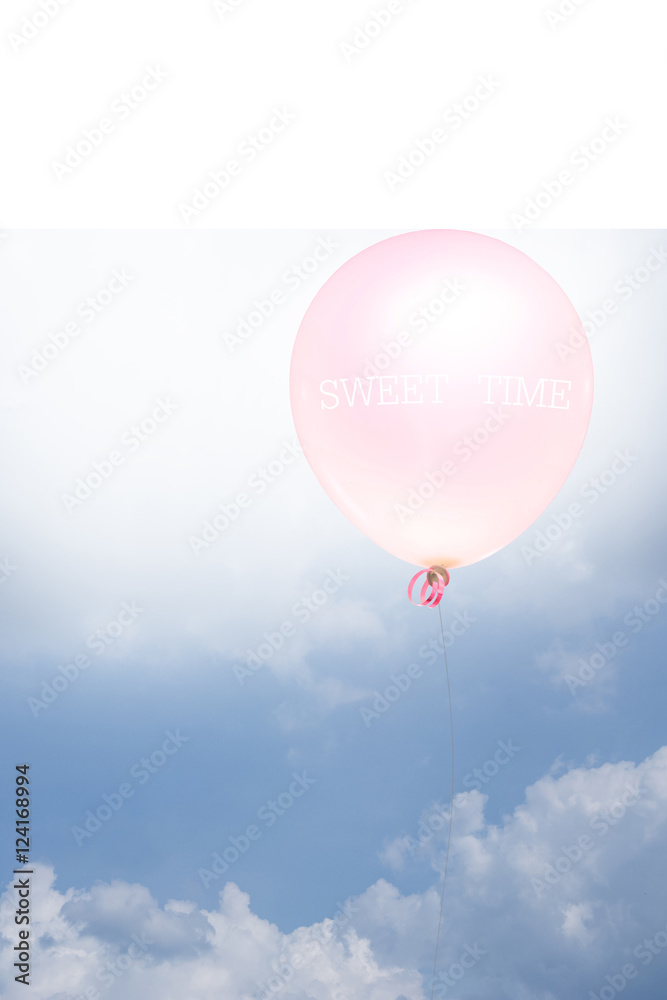 pink balloon for sweet time