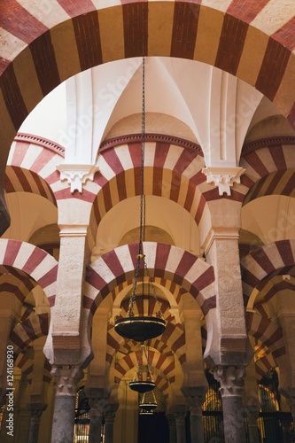 Interior Of The Great Mosque, La Mesquita; Cordoba, Andalusia, Spain photo