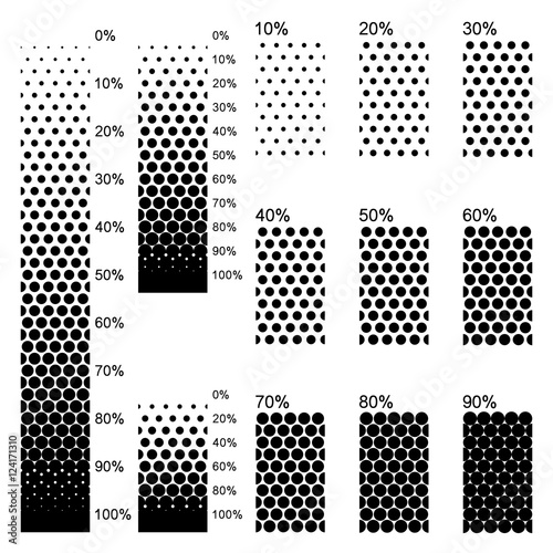 Opaque linear gradients in the most perfectly dense arrangement