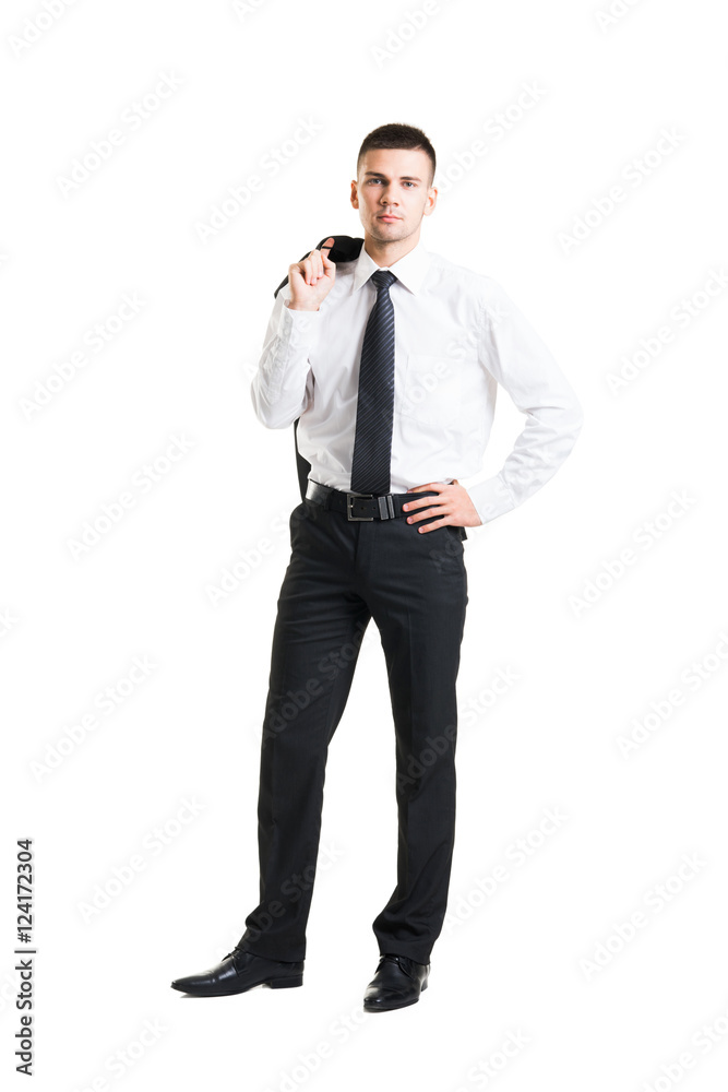 Young and confident business man isolated on white Young and confident business man isolated on white