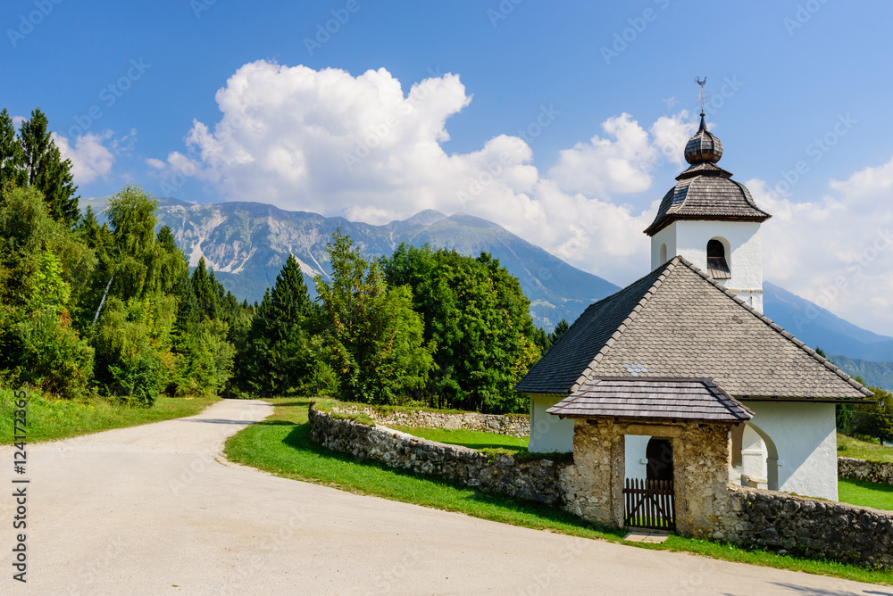 St. Katarina's Church near Bled, Slovenia.