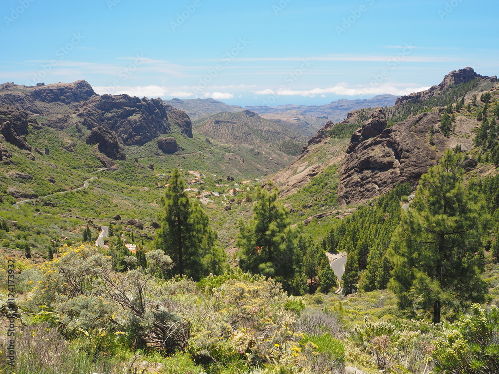 Mountain view in Gran Canaria Spain