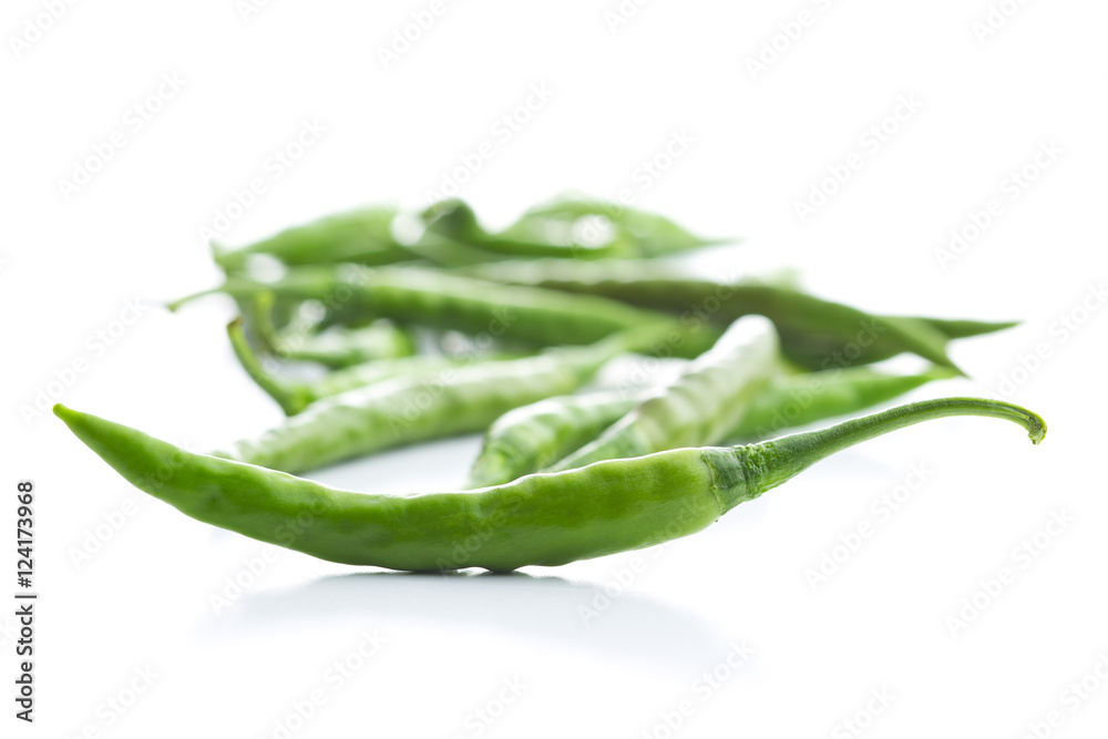 Green chili peppers. Green chili peppers.