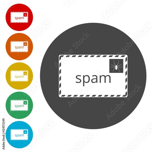 Spam icon. Spam sign