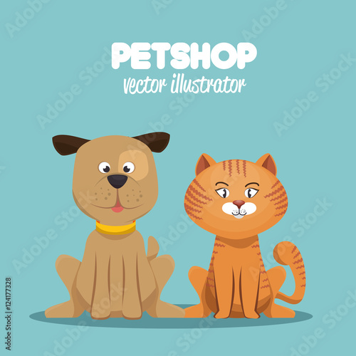 petshop veterinary symbol icon vector illustration eps 10