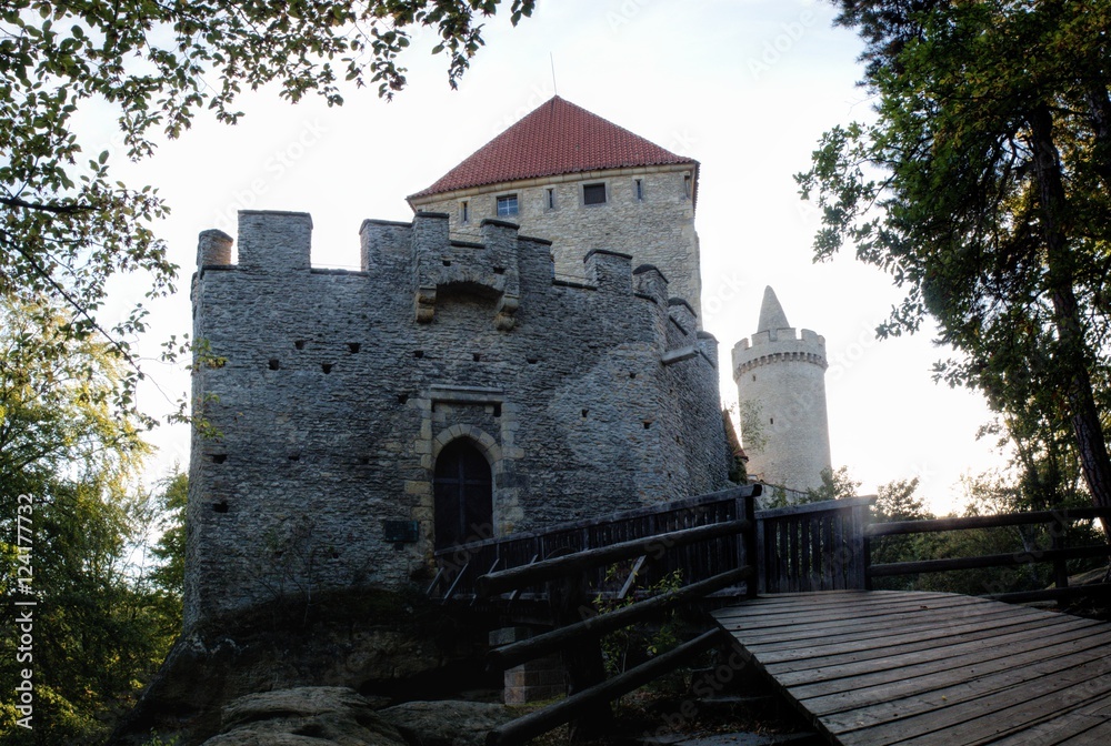 gothic castle Kokorin in Czech republic