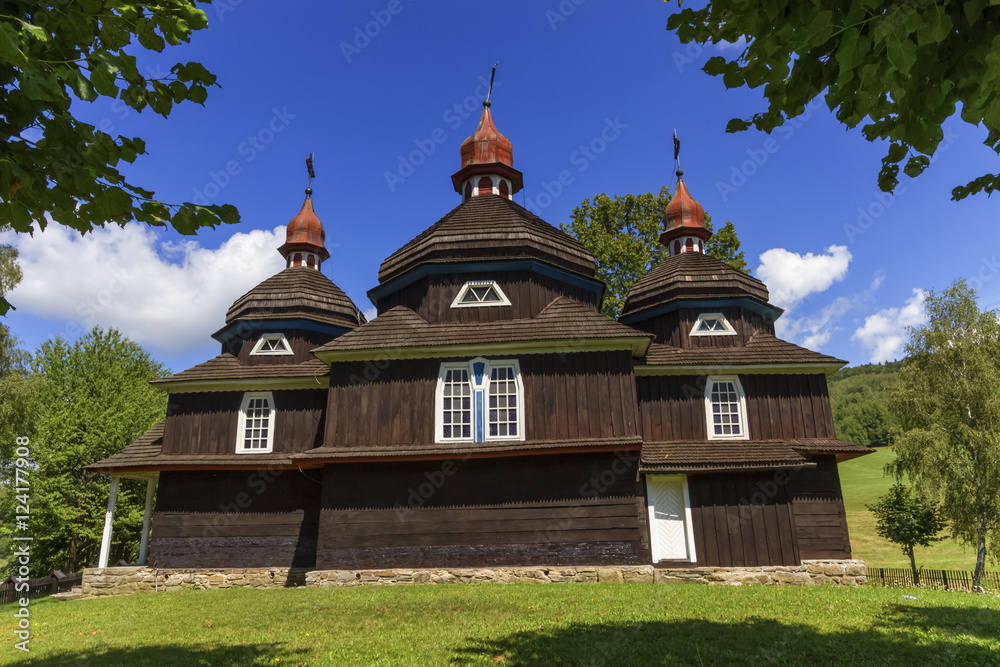 Greek catholic wooden church, UNESCO, Nizny Komarnik, Slovakia