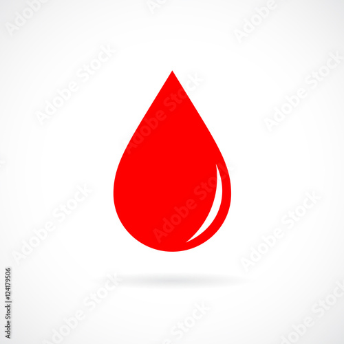 Red blood drop icon