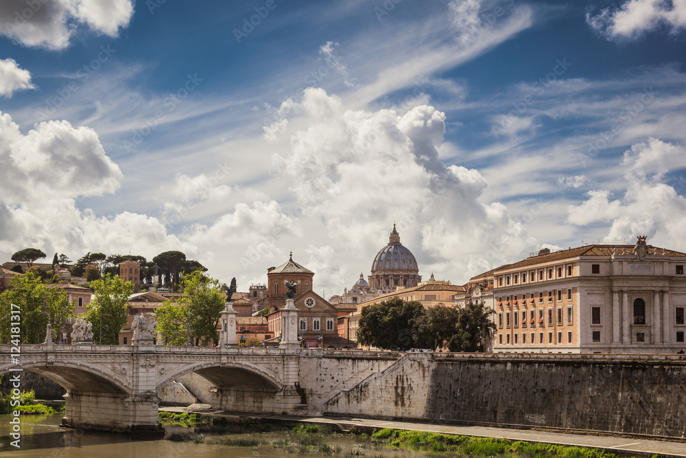 View to the Vatican, Rome, Italy