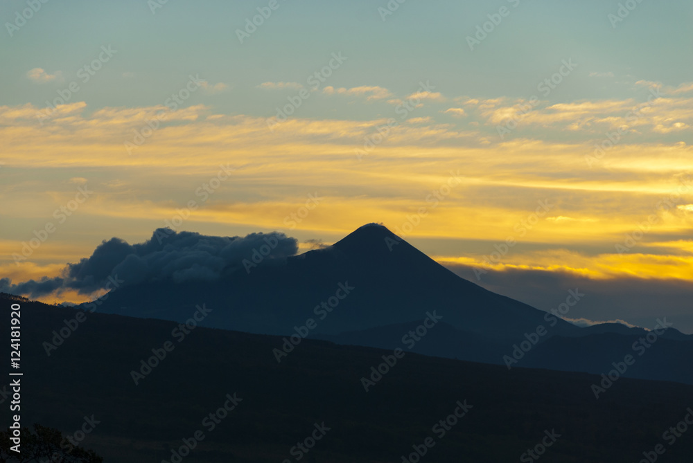 volcano sky outdoor Guatemala central america